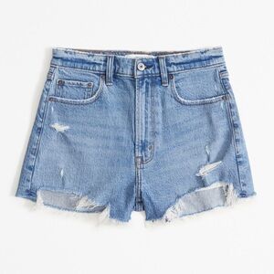 Abercrombie & Fitch🐞 AF NWOT Curve Love High Rise Cutoff Short in 32 / 14